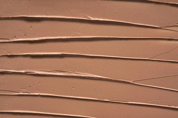 Golpes Suavemente Beige Textura Maquillaje Base Pintura Acrílica Aislada Sobre — Foto de Stock