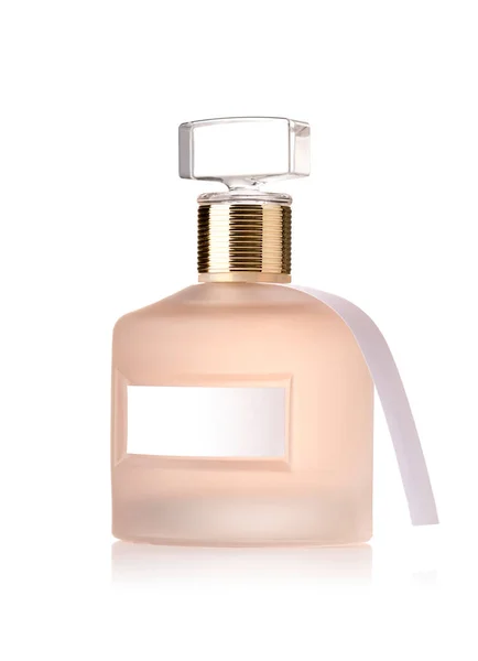 Elegant Design Glass Jar Perfume Isolated White Background — Stock Photo, Image