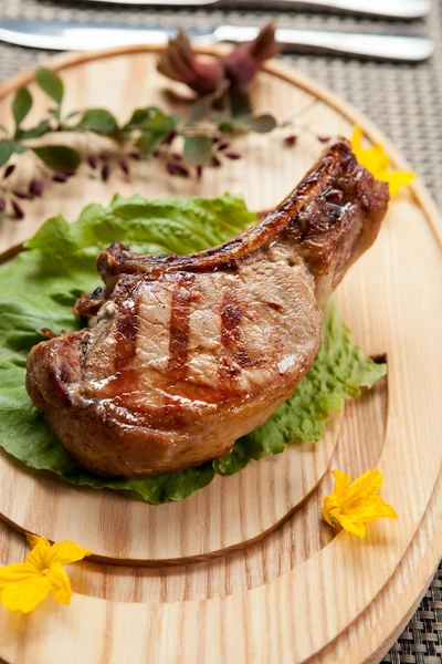 Barbecued steak — Stock Photo, Image