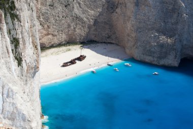 Navagio Beach, Zakynthos, Yunanistan