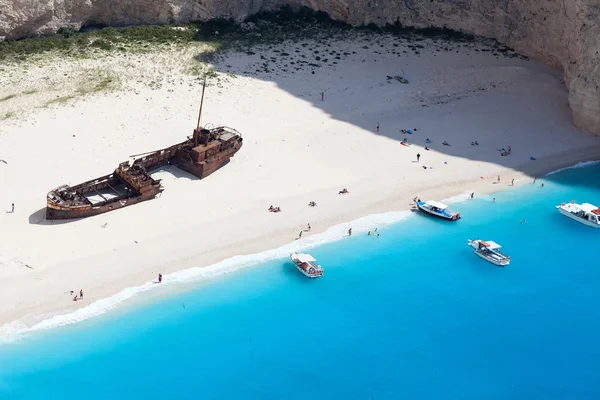 Navagio Beach, Zakynthos, Yunanistan — Stok fotoğraf