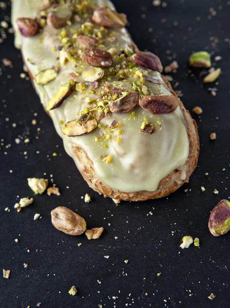 Squisita crema dolce eclair — Foto Stock