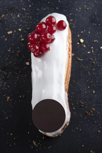 Exquise crème dessert éclair — Stockfoto