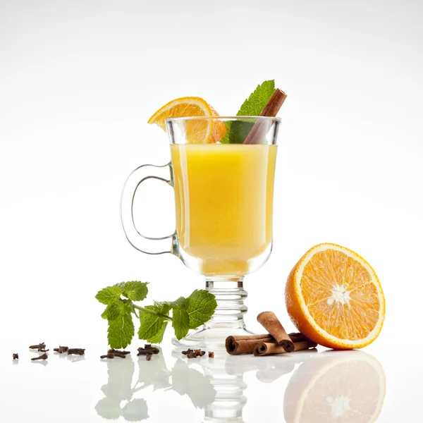 Horký čaj pomerančový — Stock fotografie
