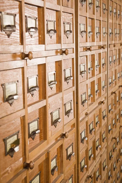 Um catálogo de bibliotecas — Fotografia de Stock