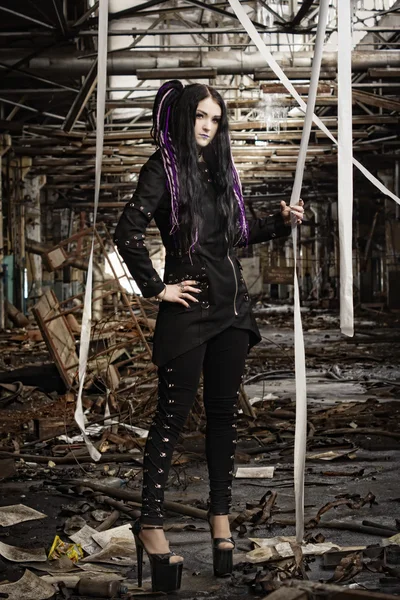 Cyber gothic girl — Stock Photo, Image