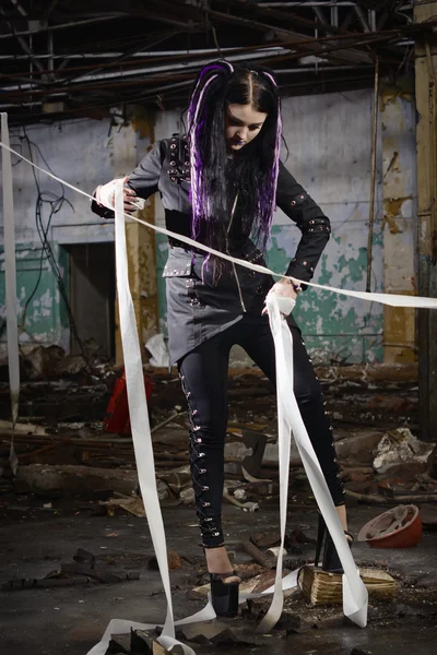 Cyber gothic girl — Stock fotografie