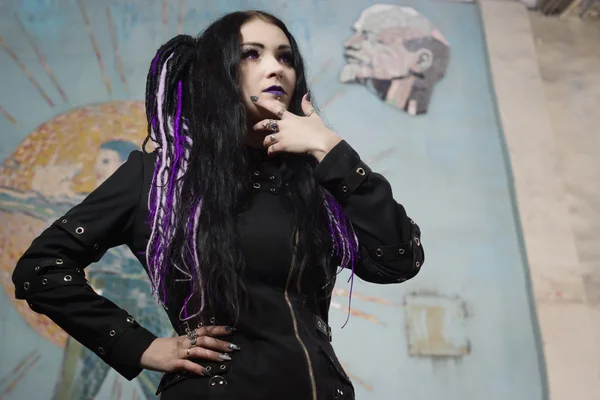 Cyber gothic girl — Stock fotografie