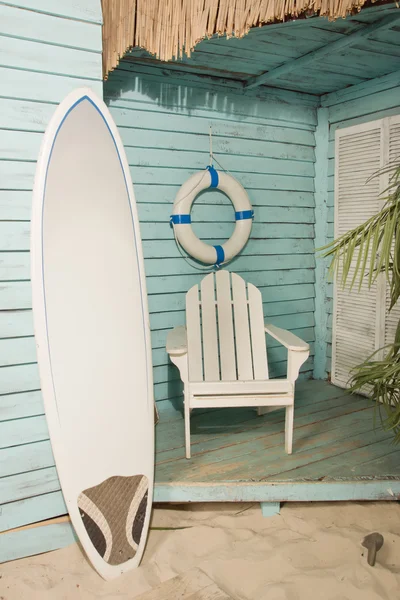 Bungalow de plage de sable — Photo