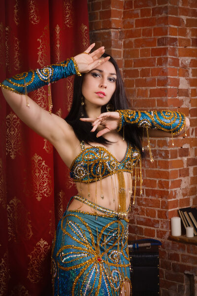 Beautiful traditional female dancer. 