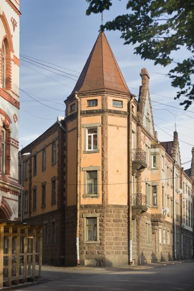 Vyborg, medieval streets of the city — Stock Photo, Image