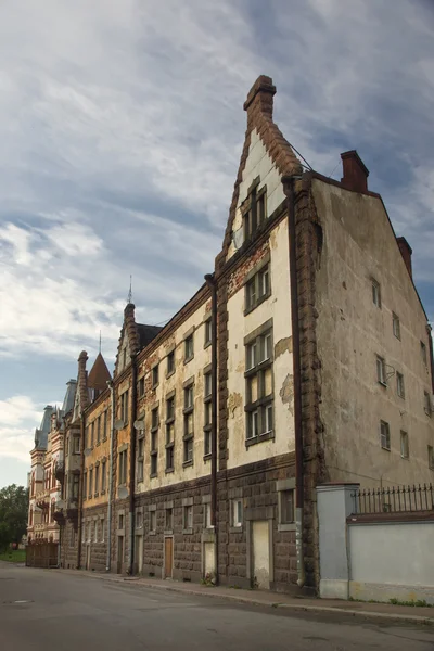 Vyborg, calles medievales de la ciudad — Foto de Stock