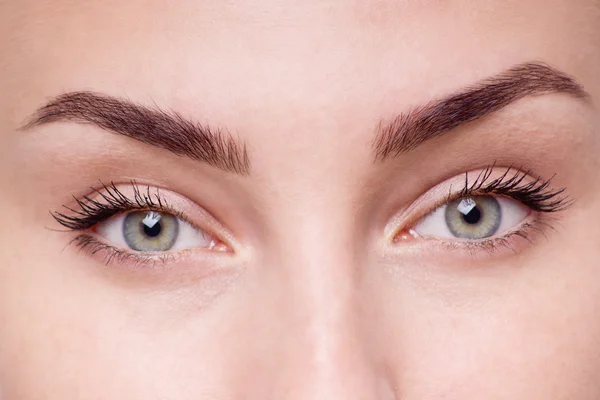 Macro image of woman's eye. — Stock Photo, Image