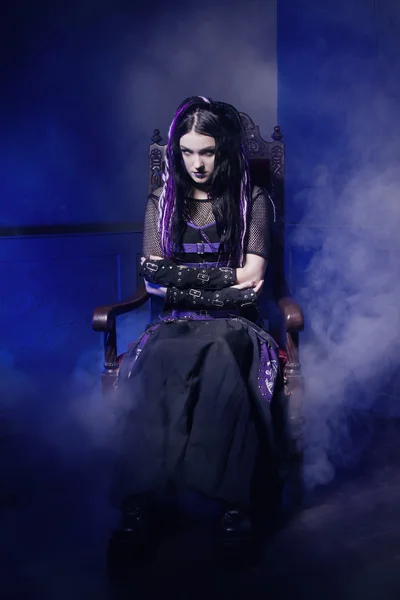 Cyber gothic girl — Stock fotografie