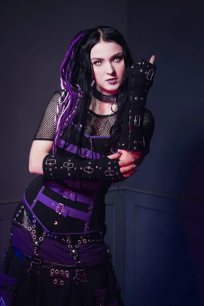 Cyber gothic girl — Stock Photo, Image