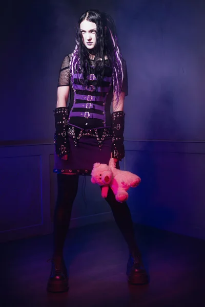 Cyber gothic girl — Stock fotografie