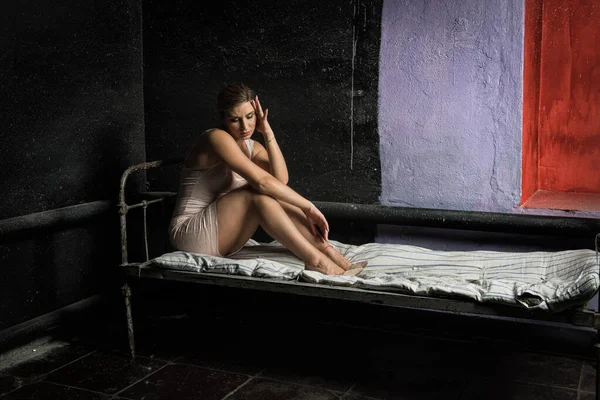 Seksuele Slavernij Jonge Vrouw Seksuele Slavernij — Stockfoto