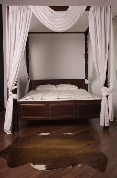 复古风格的卧室 — 图库照片