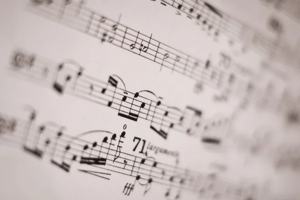 Partitura musicale — Foto Stock