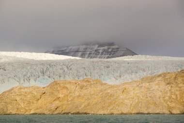 Svalbard. Nordenskioldbreen clipart