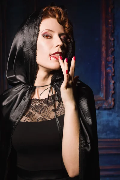 Very pretty woman vamp — Stock Photo, Image