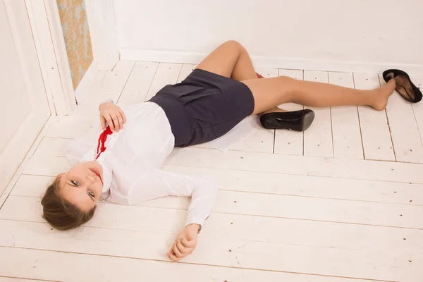 Crime scene in a office — Stock Photo, Image