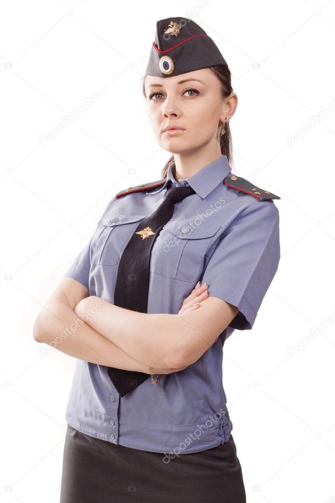 Russian woman police officer