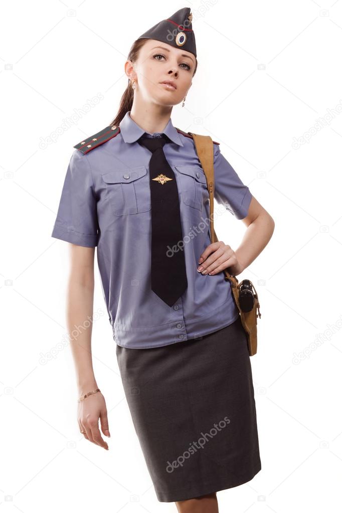 Russian woman police officer