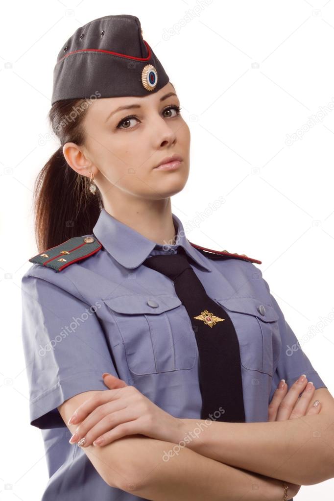 Фото Русская Красивая Девушка Полицейский