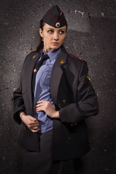 Russian woman police officer — Stock Photo, Image