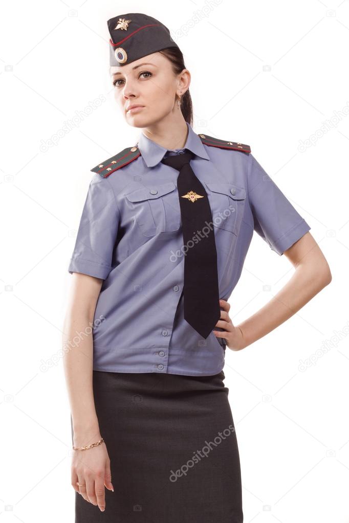 Russian woman police officer