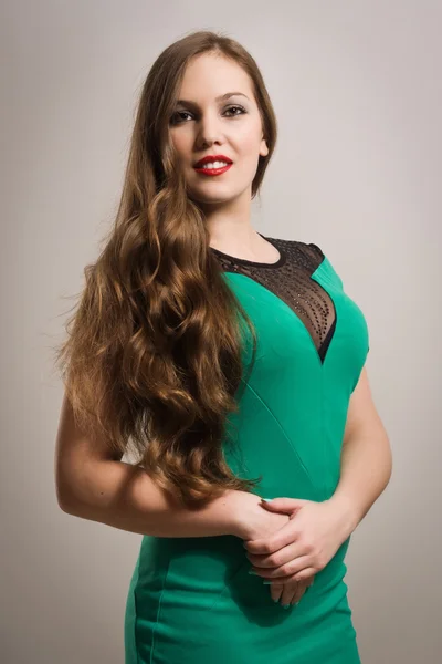 Kobieta piękne Rude włosy — Zdjęcie stockowe