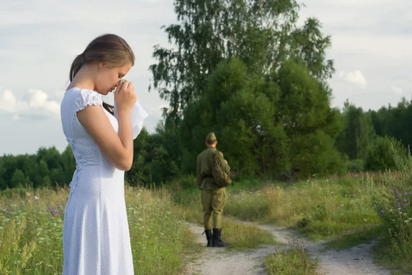 Huilend meisje — Stockfoto