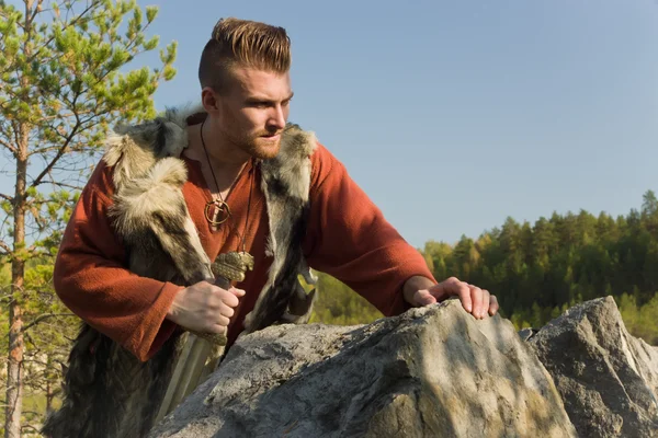 Viking. Nordiska krigare — Stockfoto