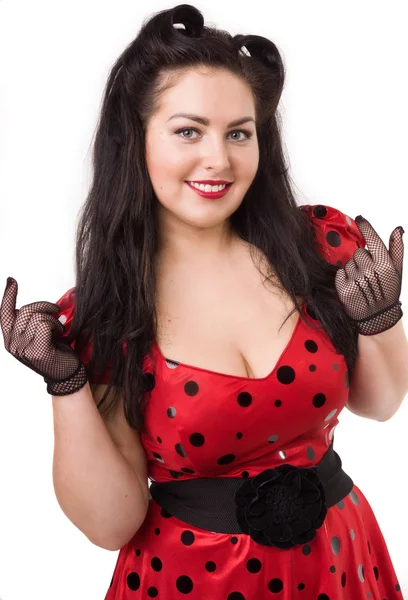 Attractive pin-up girl — Stock Photo, Image