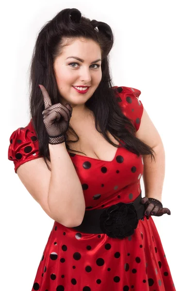 Attractive pin-up girl — Stock Photo, Image