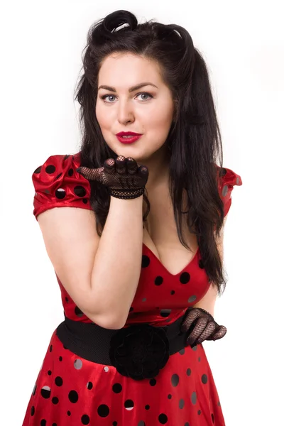 Attraktiva pin-up girl — Stockfoto