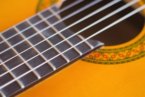 Dettaglio chitarra acustica — Foto Stock