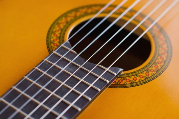 Detail of acoustic guitar — Stock Photo, Image