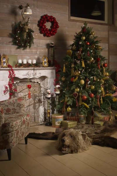Decoraciones de Navidad en la habitación —  Fotos de Stock