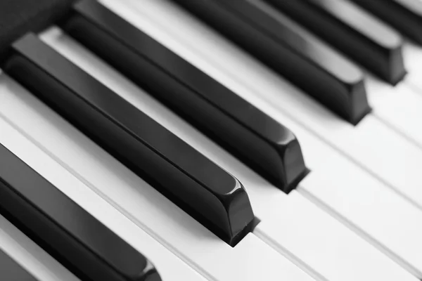Tasti di pianoforte monocromatico — Foto Stock