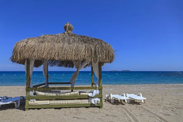 Beach lounge al aire libre Imagen de stock