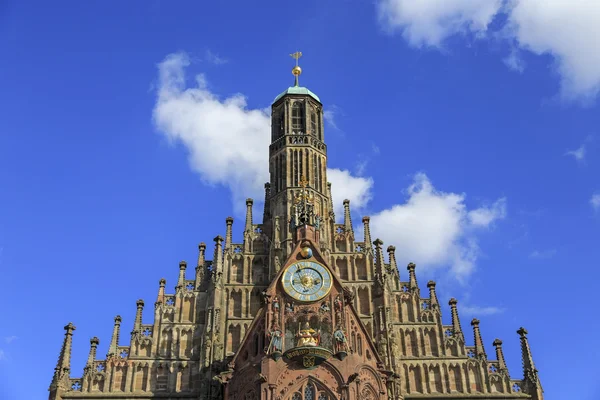 Kościół Matki Boskiej (Frauenkirche) w Norymberdze, Germny — Zdjęcie stockowe