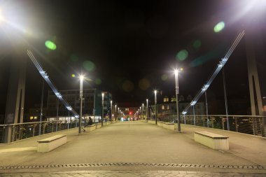 Geceleri Bamberg metal Köprüsü