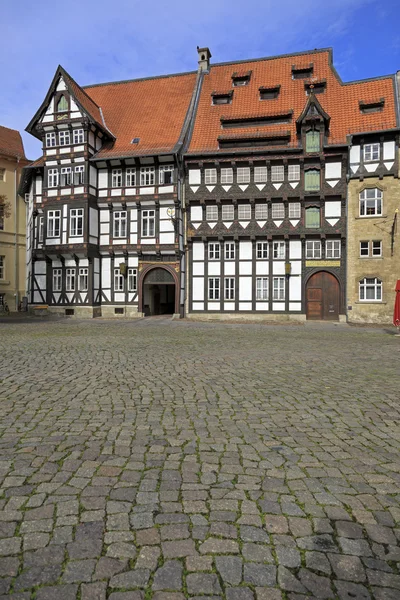 Casas de madeira velha em Braunschweig — Fotografia de Stock