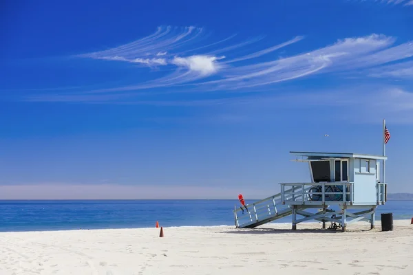Hermosa Beach, instagram Amerikan bayrağı ile cankurtaran istasyonu
