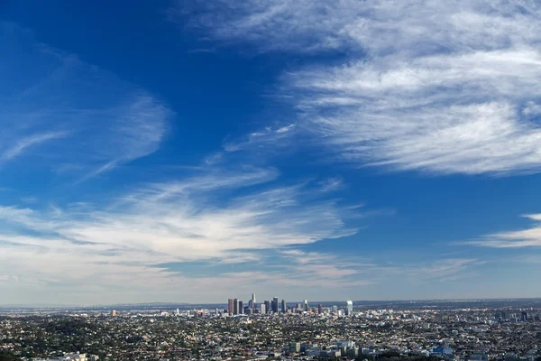 Los angeles downtown, vogelperspectief uitzicht — Stockfoto
