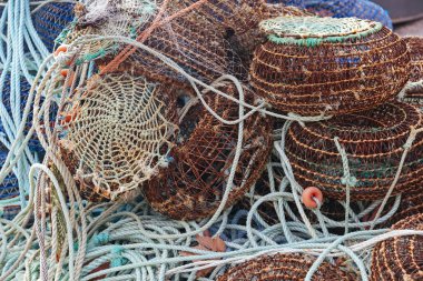 Porto, Portekiz deniz ürünleri yakalamak için net kafesleri