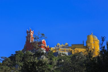 Sintra Hill'de Pena kalesinde