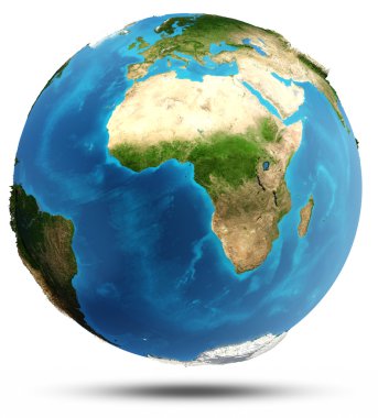 Planet earth gerçek kabartma ve su